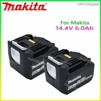 BL1430 Makita 14,4В 6000 мАч Перезаряжаемая батарея светодиодный индикатор Для BL1415 BL1440 196875-4 194558-0 195444-8 Makita 14,4 В 6,0 Ач
