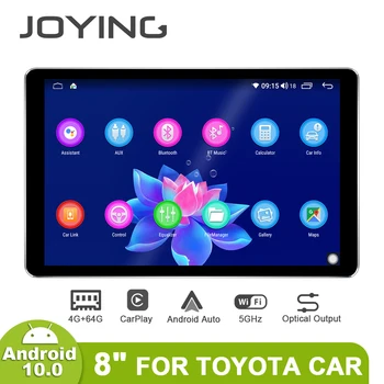 Радио 2 din 8 дюймов Android 10 Автомобильный радиоприемник с дисплеем Головное устройство для автомобиля Toyota Авторадио Bluetooth Автомобильная интеллектуальная система Carplay
