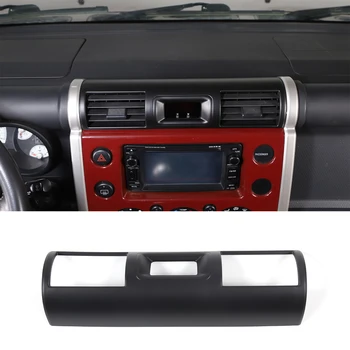 Для 2007-2021 Toyota FJ Cruiser ABS, матовый черный автомобильный центральный пульт, рамка для выпуска воздуха, наклейка на крышку, аксессуары для интерьера автомобиля