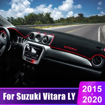 Для Suzuki Vitara LY 2015 2016 2017 2018 2019 2020 Солнцезащитный козырек для приборной панели Автомобиля, коврик для приборного стола, нескользящие накладки, аксессуары