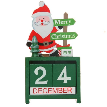 Деревянный блок Календарь Рождественский декор Праздничный Адвент Деревянный блок Рождественский подарок для друзей