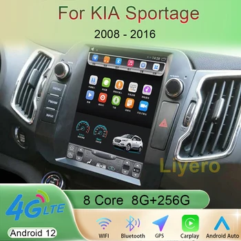 Liyero 9,7 Дюймов Android 12 Для Kia Sportage 3 SL 2008-2016 Автомобильный Радио Стерео Мультимедийный Плеер GPS Навигация Видео Carplay WiFi