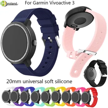 Мягкий Силиконовый Сменный смарт-ремешок для часов Garmin vivoactive3 vivomove HR Smart Wristband Samsung Galaxy Watch Active band