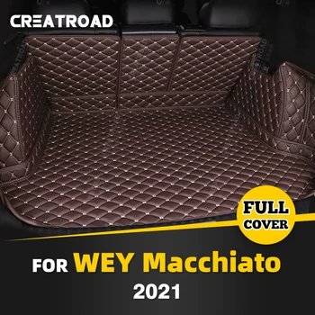 Автоматический Коврик для багажника с полным покрытием Для WEY Macchiato 2021, Кожаная накладка для багажника Автомобиля, Аксессуары для защиты интерьера Грузового лайнера
