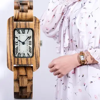 женские часы zegarek damski, дерево, BOBOBIRD, лидирующий бренд, кварцевые наручные часы, Женские роскошные часы, 2 цвета