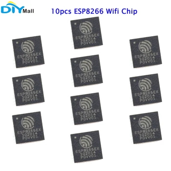 10 шт. Wifi-чип ESP8266 с интерфейсом SDIO 2.0 SPI UART Высокоинтегрированный чип для беспроводной связи и разработки
