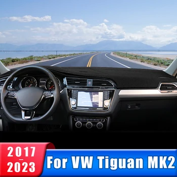Для Volkswagen VW Tiguan MK2 2016 2017 2018 2019 2020 2021 2022 2023 Крышка приборной панели Автомобиля Коврик Избегайте Освещения Ковры Аксессуары