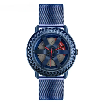 Модные новые мужские часы с креативным колесным циферблатом, наручные часы с водонепроницаемым кварцевым механизмом, Подарочные часы Relogio Masculino 1050