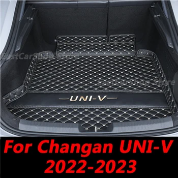 Для Changan Univ UNI-V 2022 2023 Автомобильные Коврики для багажника, Кожаные Прочные коврики для багажника Грузового лайнера, защитные аксессуары для заднего салона
