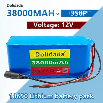 аккумулятор 3s8p 18650 Большой емкости 12v 18650 литиевая батарея защитная плата 38000mAh для инвертора miner light + BMS + зарядное устройство