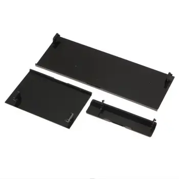 100 комплектов Белых Черных Высококачественных запасных частей 3 в 1 для крышек дверных проемов, откидных клапанов, запасных частей для консоли Nintend Wii-