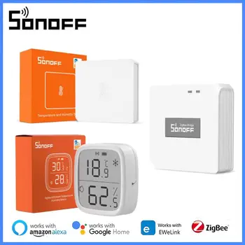 SONOFF SNZB-02D/SNZB-02 Zigbee Датчик температуры и влажности Esp32 для мониторинга в режиме реального времени для Ewelink Alexa Google Home App Control
