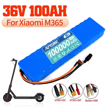 36V 100Ah 10S3P 36V Аккумулятор 600W 42V 18650 Аккумуляторная батарея для Xiaomi M365 Pro Ebike Велосипедный Скутер Внутри с 20A BMS