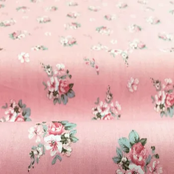 Романтическая 50x160 см Розовая Маленькая Повсюду Цветущая Цветочная ткань, Цветочная ткань для самостоятельного Шитья, Квилтинга, Постельного белья, одежды