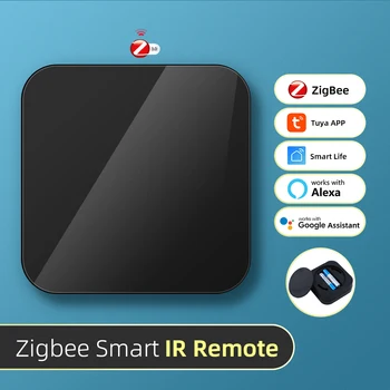 Умный ИК-пульт дистанционного управления Tuya ZigBee 3.0, Универсальный инфракрасный пульт дистанционного управления для умного дома, Поддержка Smart Life Alexa Google Home