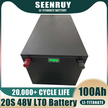 SEENRUY 20S 48V 100Ah LTO Battery Аккумуляторная Батарея Использует Ячейки 2.4v для Солнечной Системы Трехколесный Велосипед Power Bank Дом на Колесах