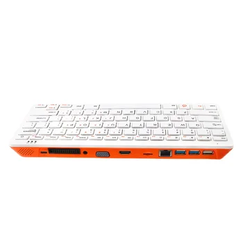 Orange Pi 800 4 ГБ оперативной памяти + 64 ГБ EMMC Rockchip RK3399 SoC 4K HD Мини-ПК 64-разрядный двухдиапазонный беспроводной WiFi + Портативная игровая клавиатура BT 5.0