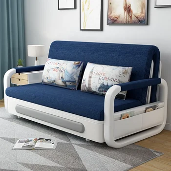 Заводская поставка, многофункциональный гостиничный диван-кровать, современный дизайн, раскладной кожаный диван-кровать