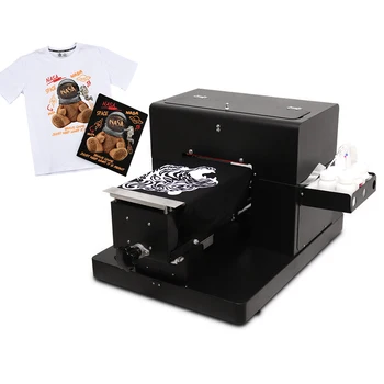 Новое обновление принтера A4 DTG Непосредственно для принтера одежды Автоматическая цифровая печатная машина для футболок с программным обеспечением Rip
