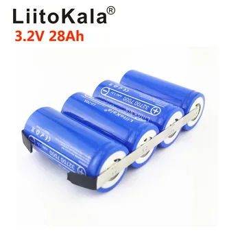 LiitoKala 3,2 V LiFePO4 32700 Аккумулятор 14Ah 21ah 28ah 35ah 24Ah Непрерывного разряда Максимальная 55A батарея высокой мощности + никелевые листы