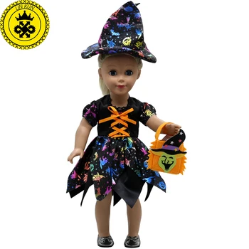 Кукольная одежда, Платье ведьмы на Хэллоуин, костюм для Косплея, кукольная одежда для девочек 16-18 дюймов, куклы MG-256