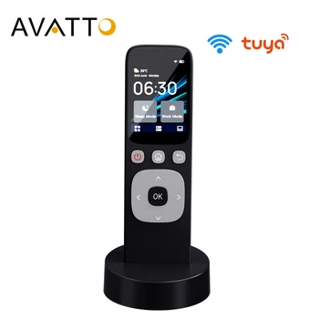 AVATTO Tuya WiFi, умная ИК-центральная панель управления, беспроводной сенсорный экран с кнопками, ИК-ручной контроллер для домашнего устройства.