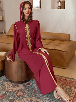 Рамадан Ид Мубарак Халат Джеллаба Женская Молитвенная одежда Платья Для женщин Абая Дубай Пакистан Турция Ислам Мусульманское Длинное Платье