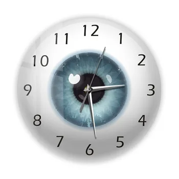 Основной Прицел Зрачка Современный Дизайн Бесшумные Настенные Часы Для Офтальмолога Анатомия Глазного Яблока Офтальмологические Настенные Часы
