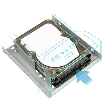 Внутренняя монтажная рама от 2,5 до 3,5 дюймов для 2X2,5-дюймового SSD/жесткого диска с 3,5-дюймовым отсеком