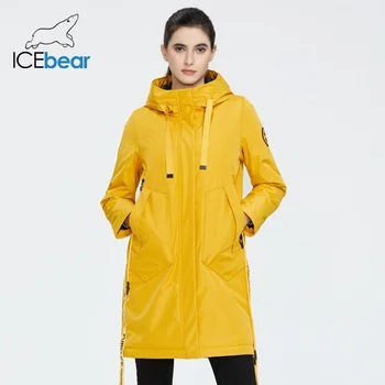 ICEbear 2023, новое осеннее шерстяное пальто с капюшоном, повседневная одежда, качественная модная осенняя парка, брендовая одежда GWC20035D