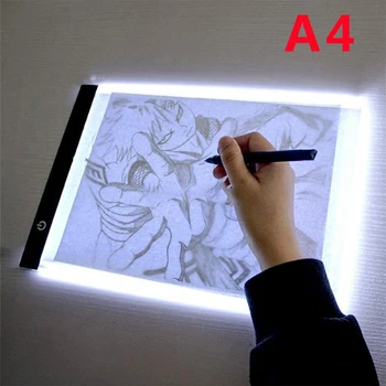 A4 LED Light Pad для Алмазной Живописи с Питанием от USB Light Board Kit Цифровой Графический Планшет для рисования Art Painting board