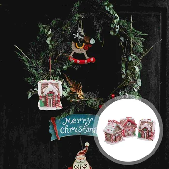 Комплект из 3 предметов, Домашний Декор, Рождественский кулон, украшение для дома, Силиконовая Мини-фея, Праздничный орнамент ручной работы, модель из смолы