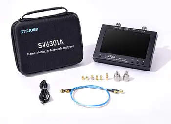 SV6301A 1 МГц-6,3 ГГц 7-дюймовый сенсорный ЖК-векторный сетевой анализатор HF VHF UHF Антенный анализатор Модернизация NanoVNA VNA