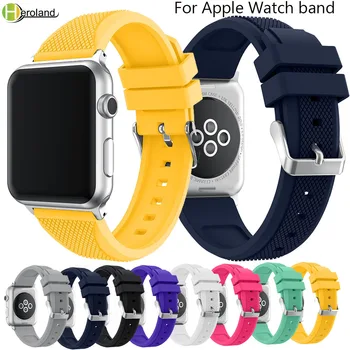ремешок для часов correa для Apple Watch Series 1 2 3 4 38 мм 42 мм 44 мм 40 мм Замена для iwatch 4 ремешка-браслета Watchstrap
