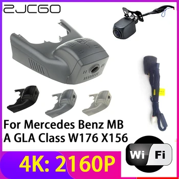ZJCGO 4 К 2160 P Регистраторы Видеорегистраторы для автомобилей Камера 2 Объектива Регистраторы Wi Fi Ночное Видение Mercedes Benz MB A GLA Класс W176 X156