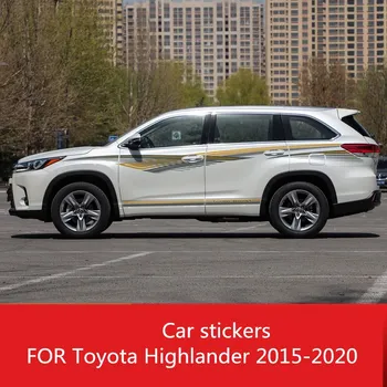 Автомобильные наклейки ДЛЯ Toyota Highlander 2015-2020 Внешний вид кузова Модная спортивная декоративная наклейка