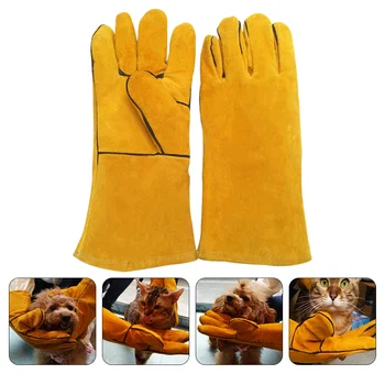 Перчатки для кошек с защитой от укусов, Защита от домашних животных, Защита от укусов, Тренировка, Защитное Утолщение от укусов