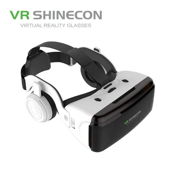 Коробка Для виртуальных 3D очков VR shinecon realidade, стереошлем, съемная гарнитура виртуальной реальности, VR Для IOS Android, очки виртуальной реальности, смартфон с блестками