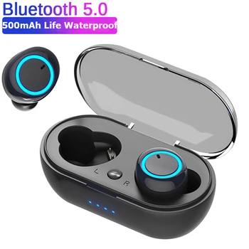 Беспроводные наушники Y50 TWS Слуховой аппарат Bluetooth 5.0 Стерео шумоподавление Motion Touch 9D Bluetooth-гарнитура с микрофоном