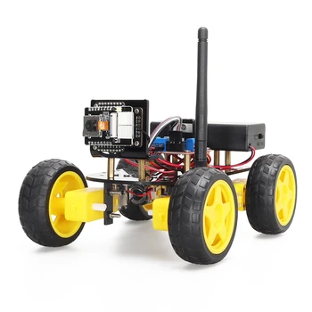 Обновленный роботизированный автомобильный комплект ESP32-CAM Smart Automation с WIFI антенной для проектов программирования Arduino, Электронный обучающий комплект