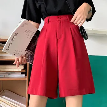 женский костюм yihua spot, свободные брюки с пятью точками, 2020 корейская версия новых широких брюк, шорты