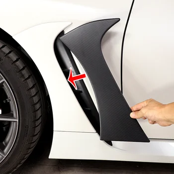 Для 22 Subaru BRZ боковое крыло декоративные наклейки из настоящего углеродного волокна наружные наклейки боковые воздуховыпускные декоративные наклейки