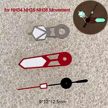 2023 Новые Полые Стрелки часов для Механизма NH36/NH35/NH34 Зеленые Светящиеся Указатели для часов NH35 Аксессуары для Рук