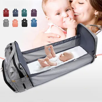 Портативная складная сумка для мамы, сумка для детских подгузников, Детская кроватка, рюкзак большой емкости для мамы, водонепроницаемые дорожные сумки для колясок