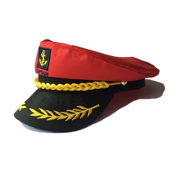 Капитан Hat ВМС шляпа моряка шляпа унисекс лодка шапки для взрослых морских головной убор военного образца, шляпы Шляпы шляпы капитана корабля моряк костюм