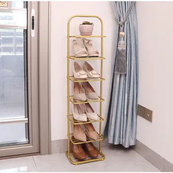 Роскошный Простой Стеллаж для хранения Обуви с Многослойной структурой, Устойчивые несущие шкафы Для хранения, Дугообразная рама, Вертикальный Стеллаж для обуви