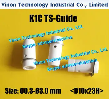 Керамическая направляющая TS Ø2,7 мм (D10x23H) для электроэрозионных сверлильных станков Sodic k KIC, Matra Bohrteufel, Charmilles серии SH2