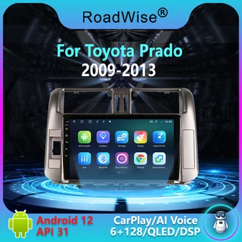 Дорожный Android Автомобильный Радиоприемник Мультимедиа Carplay Для Toyota Prado 150 2009 2010 2011 2012 2013 4G Wifi GPS DVD 2 din 2din Авторадио