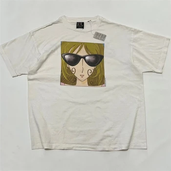 Белая футболка с изображением Святого Михаила, мужские высококачественные женские солнцезащитные очки, футболка с изображением Иисуса, топы, футболка