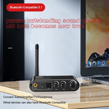 Цифро-Аналоговый Аудио ЦАП конвертер Адаптер Spdif С оптическим коаксиальным сигналом В 3,5 мм разъем AUX RCA L / R Приемник Bluetooth 5,0